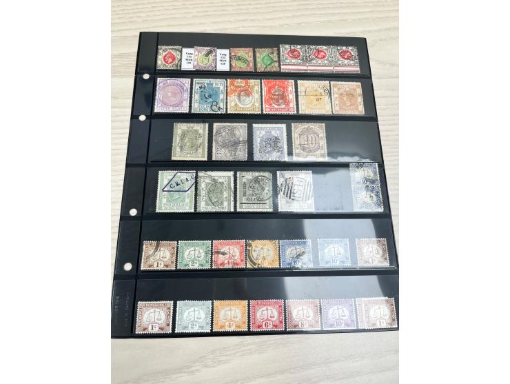 including treaty port's marking Amoy, Canton, B62 obliterators, Sunburst (Shanghai) cancel, Perfins, Company chops, Jubilee I